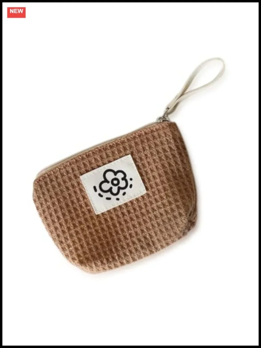 Adorable Cotton Travel Cosmetic Pouch Makeup Bag Organizer for Women and Girls
